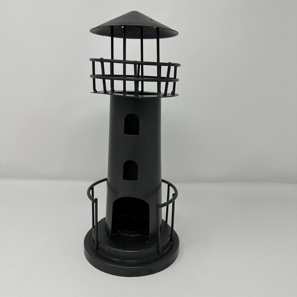 Vintage Metal Lighthouse Lantern Candle Holder Nautical Coastal Home Decor